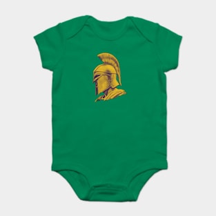 Time for Victory and Glory 300 Spartans Gold Baby Bodysuit